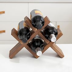 Walnut Wood Wine Storage Rack Countertop, 4 Bottle Wine Rack Free Standing Wine Storage, Wine Shelf Organizer, Perfect for Home Décor and Wine Gifts, No Need Assembly (Walnut) Product Details Color: Walnut Brand: OAKERLAND MPN: Wine Storage Rack UPC: Does not apply EAN: Does not apply Brand: OAKERLAND Color: Walnut Style: Modern Product Care Instructions: Wipe with Dry Cloth Bottle Count: 4 Assembly Required: No Manufacturer: OAKERLAND Brand: OAKERLAND Color: Walnut Style: Modern Product Care In Wine Storage Cabinet, Small Wine Racks, Countertop Wine Rack, Wine Storage Cabinets, Wine Shelf, Wooden Rolling Pin, Arc Design, Wine Rack Cabinet, Wooden Wine Rack