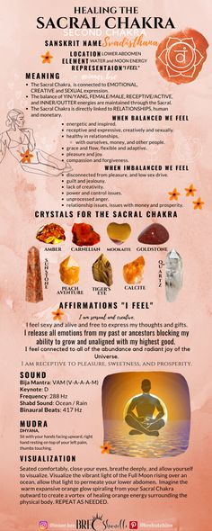 Chakra Blockages And Symptoms, Healing Your Sacral Chakra, Balancing Chakras How To, 2nd Chakra Healing, Sacral Chakra Mantra, Stretches For Sacral Chakra, Sacral Chakra Sexuality, Unblocking The Sacral Chakra, Sacral Chakra Frequency