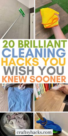 the words 20 brilliant cleaning hacks you wish you knew't come to town