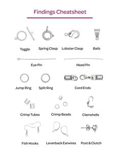 an image of different types of items that are in the shape of rings and bracelets