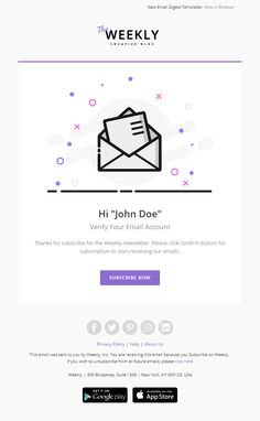 the website for an email marketing company, which has been designed to look like a mailbox