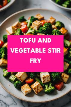 A photo of a  Tofu and Vegetable Stir Fry a Stir fry Recipes Tofu Stir Fry Recipe Easy, Stir Fried Tofu With Vegetables, Tofu Vegetable Stir Fry, Tofu Stir Fry Recipe Noodles