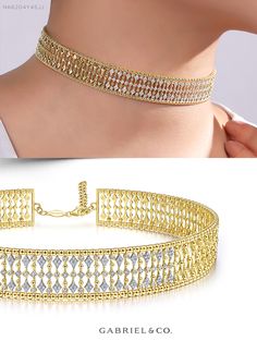 14K Yellow Gold Fashion Necklace NK6204Y45JJ #GabrielNY #DiamondJewelry #FineJewelry #GabrielAndCo #UniqueJewelry #FineJewelry#FashionJewelry#UniqueJewelry#GiftIdeas#UniqueGifts#DiamondJewelry #Jewelry #DiamondStackable#Necklaces#DiamondNecklace #GoldNecklace#YellowGoldNecklace Elegant Choker Necklace For Anniversary, Formal Gold Plated Clavicle Chain Diamond Necklace, Formal Gold Plated Clavicle Diamond Necklace, Luxury Yellow Gold Choker For Wedding, Elegant Yellow Gold Diamond Necklace For Formal Occasions, Elegant Yellow Gold Diamond Necklace For Formal Events, Formal White Gold Choker Jewelry, Fine Jewelry Diamond Choker Necklace For Formal Occasions, Formal Fine Jewelry Diamond Choker Necklace