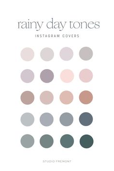 the cover of soft lavender instagram covers, with different colors and sizes on it