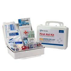 10 Person First Aid Kit Plastic Case U6KIT10 Colossal Diamond Tools Rolling Tool Box, Emergency First Aid, Work Site, Cold Pack, Aid Kit, Marking Tools, In Case Of Emergency, First Aid Kit, Power Tool Accessories