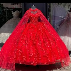 Rachel Allan Red Quinceaero Dress Or Sweet 16 Dress Size 8. Paid $1500 Used For 3-4 Hours For Party Comes With A Line 6 Ring Underskirt Xv Dresses Red, Xv Dresses, Red Quinceanera Dresses, Flora Dress, Quince Dress, Modest Prom, Wedding Dresses With Flowers, Wedding Flower Girl Dresses, Prom Dresses Modest