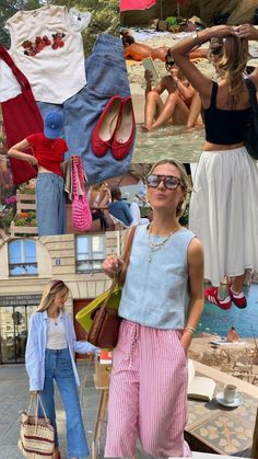 Spanish Summer Style, Euro Summer Capsule Wardrobe, Spanish Summer Aesthetic Outfit, Portugese Style Fashion, Summer In Spain Aesthetic Outfits, Spain Clothes Aesthetic, Euro Summer Outfit 2024, Spain Shuffles, Spain Vibes