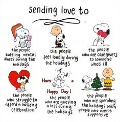 peanuts sayings about sending love to each other on valentine's day and christmas