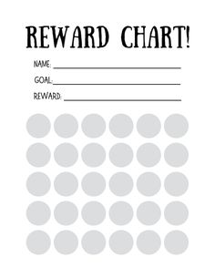 reward card with circles on the front and back, in black and white text that reads reward