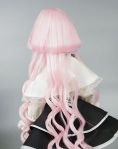 "BJD Wig 6 colors Jellyfish Long hair for 1/3 SD 1/4 MSD 1/6 yosd 9-10\" Blythe Wig doll wig Wig size: ❤ 6-7 inch (15-17cm Doll Head Circumference) ❤ 7-8 inch (17-19cm Doll Head Circumference) ❤ 7.5-8.5 inch (19-21.5cm Doll Head Circumference) ❤ 8-9 inch (22-24cm Doll Head Circumference) ❤ 9-10 inch (24.5-26cm Doll Head Circumference, Bale Blythe can wear) 🔔 Headdress 6-7\" can't wear 🔔Light color wig may appear the phenomenon of hair leakage net, this is because the light light transmittance Bjd Wig, Doll Wig, Cosplay Hair, Kawaii Hairstyles, Doll Diy, Doll Wigs, Diy Making, Blue Gradient, Hair Reference