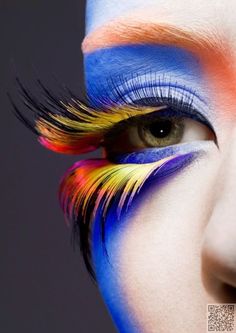 Make Up Yeux, Extreme Make-up, Make Up Diy, Fantasy Make-up, Avant Garde Makeup, Hooded Eyes, Fantasy Makeup, Costume Makeup, Eye Make