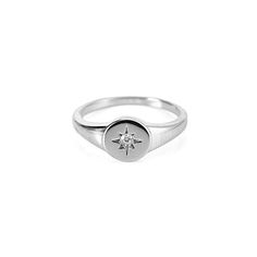 Pinky Ring Silver, Signet Pinky Ring, Pinky Rings For Women, Bff Rings, Silver Pinky Ring, Interesting Jewelry, Ring Minimal, Gold Starburst, Hacks Clothes