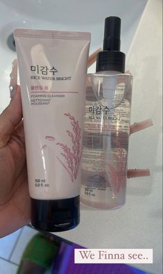 Rice Water Bright, Korean Skin Care Secrets, Double Cleanse, Rice Water, Foaming Cleanser