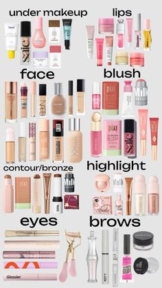 Light Makeup Products, Light Makeup Routine, Dewy Makeup Products, Good Makeup Products, Popular Makeup Products, Sephora Must Haves, Makeup Routine Guide, Preppy Makeup, Makeup Skills