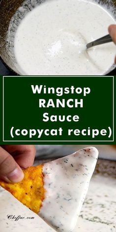 This copycat Wingstop Ranch Sauce recipe is ideal if you are preparing for a fried fish or Lusiana dry rub wingstop dinner. Easy and can be prepared in no time. Wingstop Ranch Dressing Recipe, Wingstop Ranch Dressing, Ranch Sauce Recipe, Copycat Wingstop, Wingstop Ranch, Ranch Dressing Recipe Homemade, Ranch Sauce, Homemade Sauce Recipes, Ranch Dressing Recipe