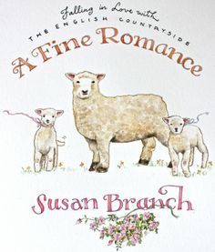 the front cover of a children's book with an image of sheep and lambs