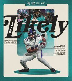 a football player is on the cover of a magazine