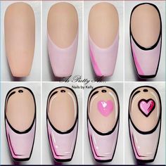 Dive into the refreshing world of summer nails and let your fingertips become a canvas for endless possibilities.\n Step By Step Nails, Diy Nail Designs Step By Step, Nail Art Dessin, Beginner Nail Designs, Pop Art Nails, Summer Nail Ideas