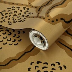 an abstract gold and black wallpaper design