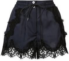 Pinstripe Shorts, Womens Lace Shorts, Navy Blue Shorts, Print Shorts, Mode Inspo, Kpop Outfits, Mode Inspiration, Shorts Black, Upcycle Clothes