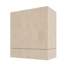 an unfinished wooden box on a white background