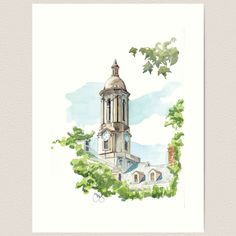 Lightly textured 100% cotton paper. Gallery quality vibrant prints with white border for easy framing. Multiple standard sizes offered. Additional sizes are available. Original watercolor painting (print) of Old Main, signature architectural feature at Penn State, by Jocelyn Boblink Water Coloring, Architectural Features, Penn State, Vibrant Prints, Original Watercolor Painting, State Art, Cotton Paper, Original Watercolors, White Border