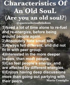 the characteristics of an old soul