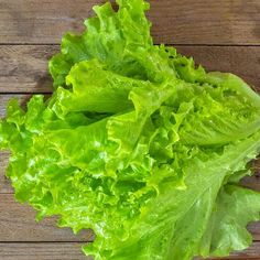 lettuce on a wooden table ready to be eaten