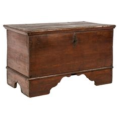 an old wooden chest with two drawers