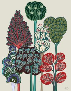 Serene forest 2 Art Print Masaba Prints Design, Mid Century Modern Prints, Noise Art, Serene Forest, Gond Painting, Book Prints, Tree Logo Design, Lotus Flower Art, Print Design Art