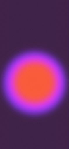 an orange and purple circle on a black background