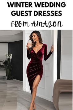 Winter Wedding Guest DressesWinter Wedding Guest OutfitWedding Guest DressFind your perfect winter wedding guest dress without breaking the bankFrom luxurious velvet to elegant lace and shimmering metallicsexplore our top 10 affordable picks to keep you warm and stylish👗💃winterweddingguestdresses winterweddingguestoutfit weddingguestdress weddingguestoutfit amazonfashionfinds Winter Long Dresses, Wedding Guest Dresses Winter, Winter Wedding Guest Dresses, Winter Wedding Guest Outfit, Wedding Guest Dress Ideas, Dress For Winter, Winter Wedding Guest Dress