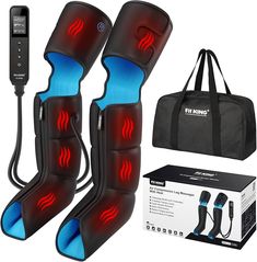 Amazon.com: FIT KING Leg Massager with Heat for Circulation Upgraded Full Leg and Foot Compression Boots Massager to Relieve Pain, Swelling, Edema, RLS- Built-in Pressure Sensor & LCD Display- FSA HSA Eligible : Health & Household Leg Compression, Lower Extremity, Muscle Fatigue, Designer Boots