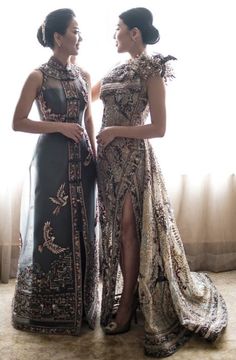 Black Wedding Gowns, Modern Cheongsam