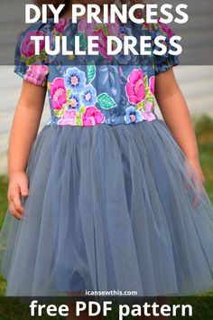 Free girls tulle dress pattern and tutorial - I Can Sew This Toddler Dress Free Pattern, Crystal Wedding Dress