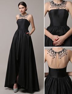 Wedding Dress High Low, Prom Dresses Long Black, Long Black Evening Dress, Wedding Dresses High Low, Long Wedding Dress, Splendid Dress, Dress High Low, Robes D'occasion, Prom Dresses 2018