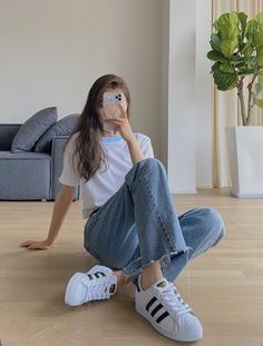 Boyish Outfit, Boyish Outfits, Korean Casual Outfits, Ootd Outfits, Casual Day Outfits, Korean Girl Fashion, Korean Fashion Trends, Causual Outfits, Ulzzang Fashion