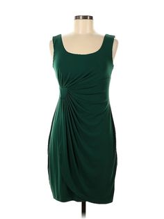 Connected Apparel Cocktail Dress Size: 6 Green Dresses - used. 96% POLYESTER, 4% SPANDEX, Sheath, Scoop Neck, Solid, Knee Length, Sleeveless | Connected Apparel Cocktail Dress - Sheath: Green Solid Dresses - Used - Size 6 Petite Green Cocktail Dress, Green Cocktail, Green Dresses, Solid Dress, Green Dress, Knee Length, Scoop Neck, Cocktail Dress, Women Handbags