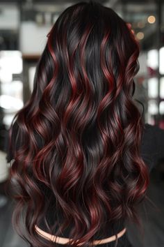 Check out these 25 amazing chocolate cherry brown hair ideas. From subtle highlights to bold balayage, find your perfect match. Mocha Brown Hair With Red Highlights, Chocolate Brown Hair Red Highlights, Fall Dark Balayage Hair, Reddish Brown Balayage On Black Hair, Chocolate Brown Hair With Red Highlights, Light Brown Hair With Red Lowlights, Brown And Red Balayage, Cherry Brown Highlights, Black Cherry Highlights