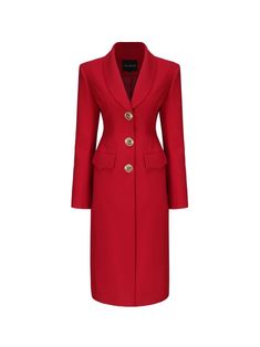 Long Suit Jacket, Nana Jacqueline, Long Suit, Lapel Design, Airport Fashion, Long Blazer, Outfits Women, Business Attire, Red Jacket