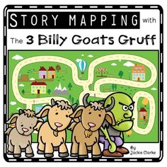 the three billy goats gruff story map