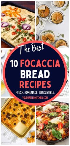 the best 10 focaccia bread recipes fresh homemade, irresistiblely flavored