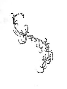 a drawing of an ornamental design on a white background with the word love written in cursive writing