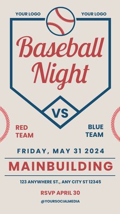 a poster for a baseball game