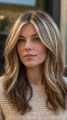 Hair For 44 Year Old Women, Hair Over 40 Look Younger, Widows Peak Hairstyles Women, Long Hair Over 40, Hairstyles For Women In 40s, Layered Long Hairstyles, Jennifer Aniston Hair Color, Trending In 2023, Haircuts Trending