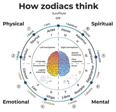 the diagram shows how zodiacs think about each other and what they mean them to be