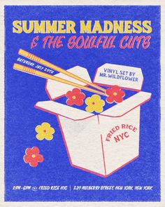 an advertisement for the summer madness and the soulful cafe