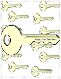 keys of the preshood cut out from cardboard