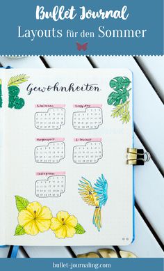 BULLET JOURNAL IDEEN DEUTSCH Wie das Bullet Journal dir dabei hilft, inspiriert zu bleiben: Wir alle kennen das überwältigende Gefühl, im Stress des Alltags unterzugehen. Dabei ist das Leben zu kurz, um sich uninspiriert von Tag zu Tag treiben zu lassen. In diesem Blogartikel zeige ich dir, wie einzelne Layouts in deinem Monatssetup dir helfen.  #bulletjournalideen #bulletjournal #bulletjournalanfänger #bulletjournaldeutsch #monatssetup #bulletjournal2019 #handlettering Habit Tracker Bullet Journal, Bullet Journal Layout, Layout