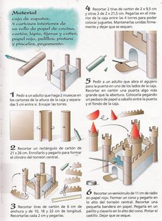 instructions for building a castle in spanish